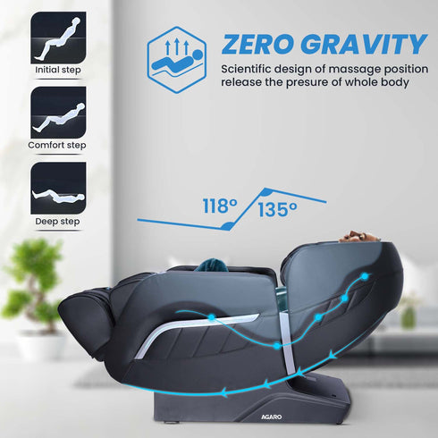 MC 7012 Full Body Massage Chair Zero Gravity - Black